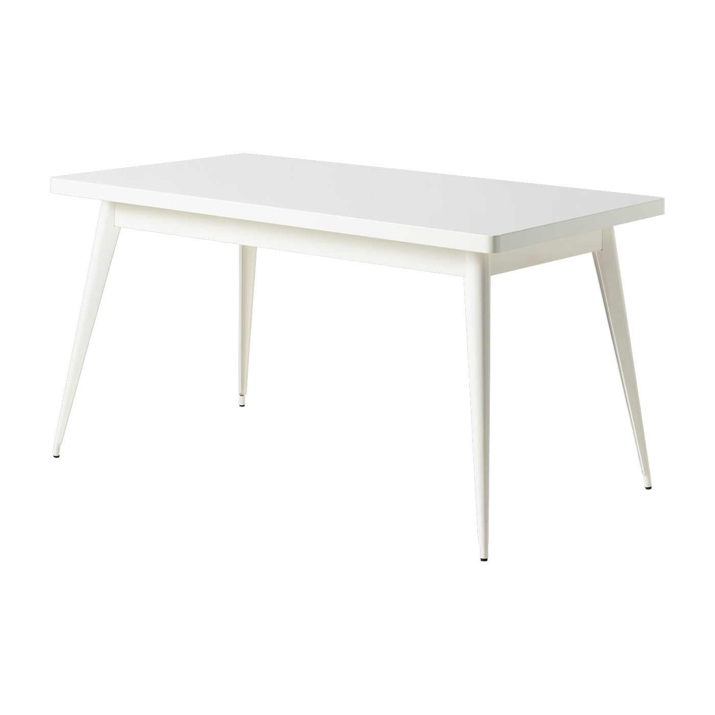Tavolo rettangolare in acciaio bianco puro 140x80cm 55 - - Prezzo Tolix