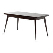 Mesa rectangular de acero marrón negro 140x80cm 55 - - Jean Pauchard Tolix