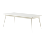 Rectangular table in pure white steel 200x95cm 55 - Tolix