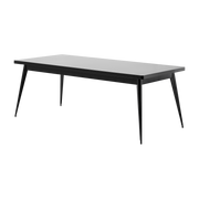 Rectangular table in dark-black steel 200x95cm 55 - Tolix