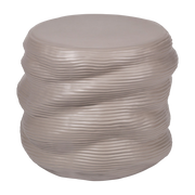 Mesa auxiliar de gres esmaltado mat fungi gris 44x42cm Earthernware - Broste Copenhagen