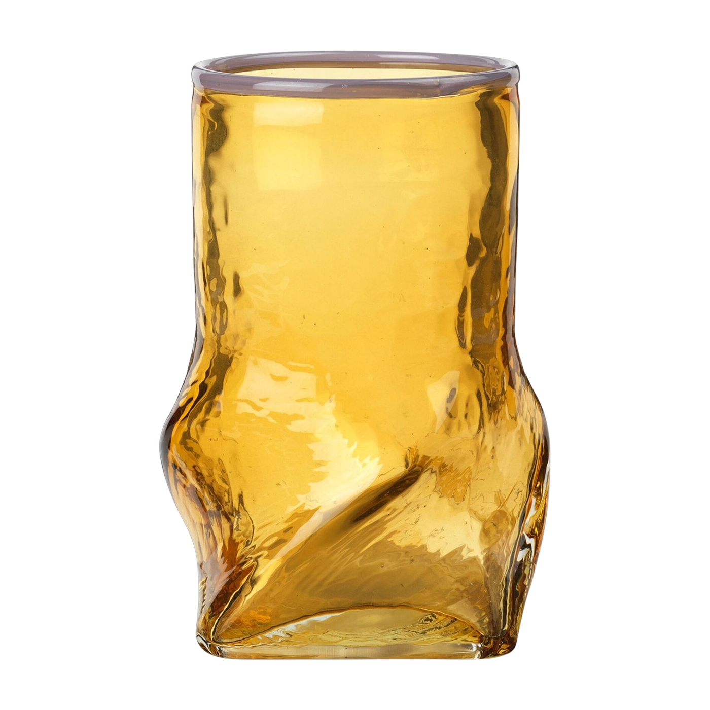 Vase mundgeblasenes Glas gold 12, 2x22cm Ellen - Broste Copenhagen