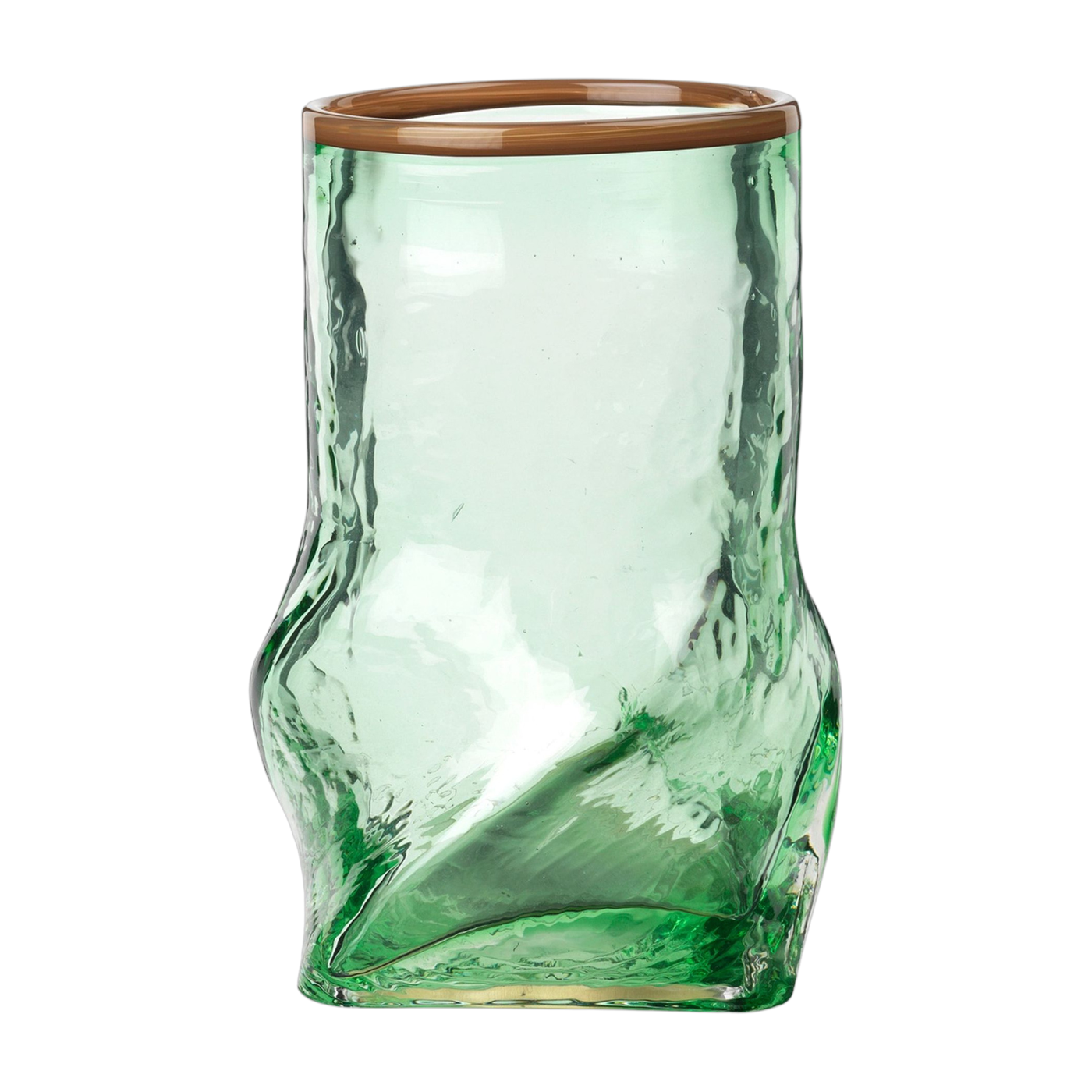 Vase aus mundgeblasenem Glas grün 12, 2x22cm Ellen -. Broste Copenhagen