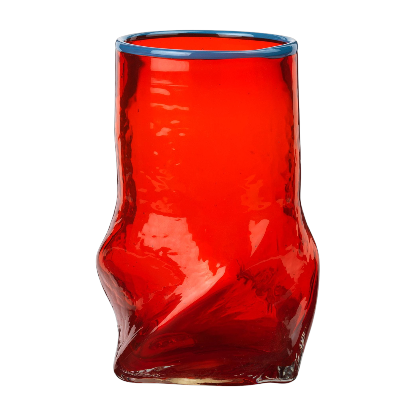 Vase mundgeblasenes Glas rot 12, 2x22cm Ellen -. Broste Copenhagen