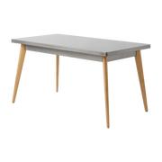 Mesa rectangular de acero barnizado inacabado con patas de madera 140x80cm 55 - €100 Tolix