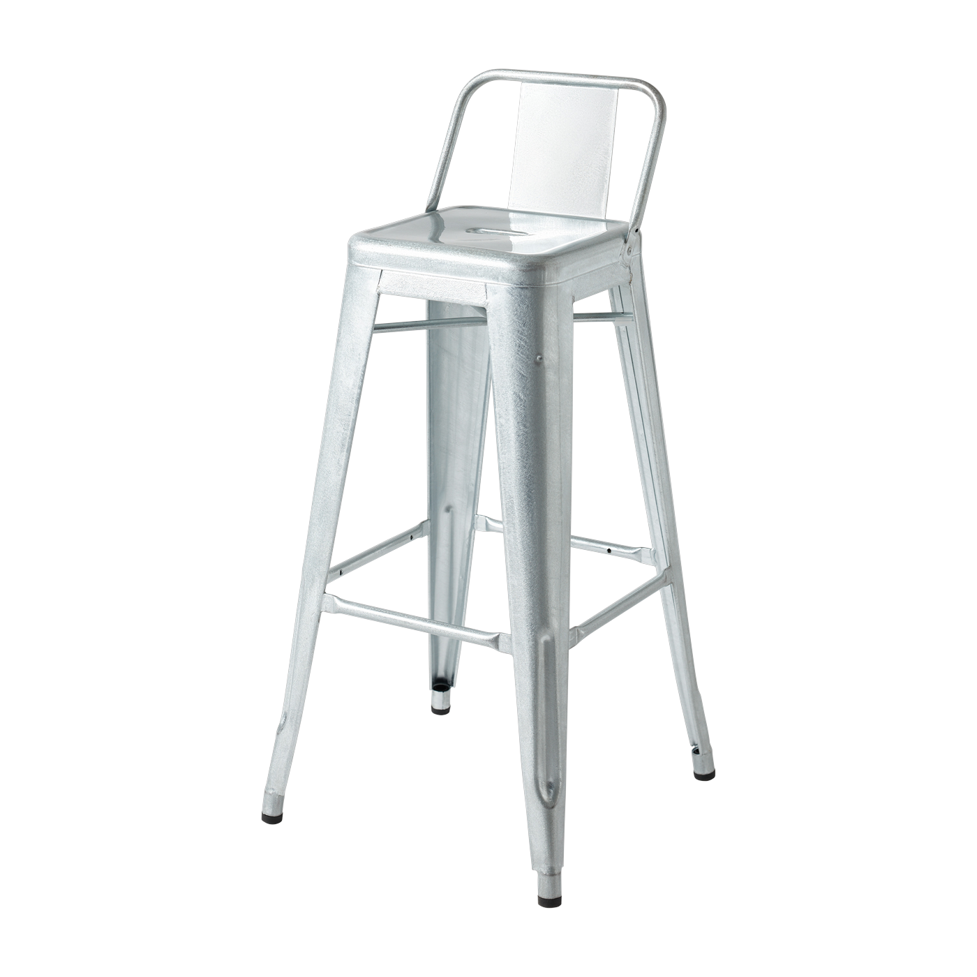 Galvanized steel garden bar chair 75cm HPD 75 - Tolix