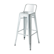 Silla de bar de jardín de acero galvanizado 75 cm HPD 75 - Tolix