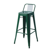 Chaise de bar de jardin en acier vert mousse 75cm HPD 75 - Tolix