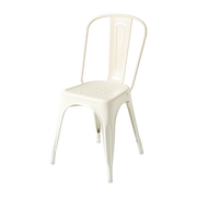 Chaise en acier blanc perlé A - Tolix