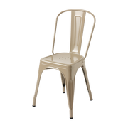 Sedia in acciaio grigio beige A - Tolix