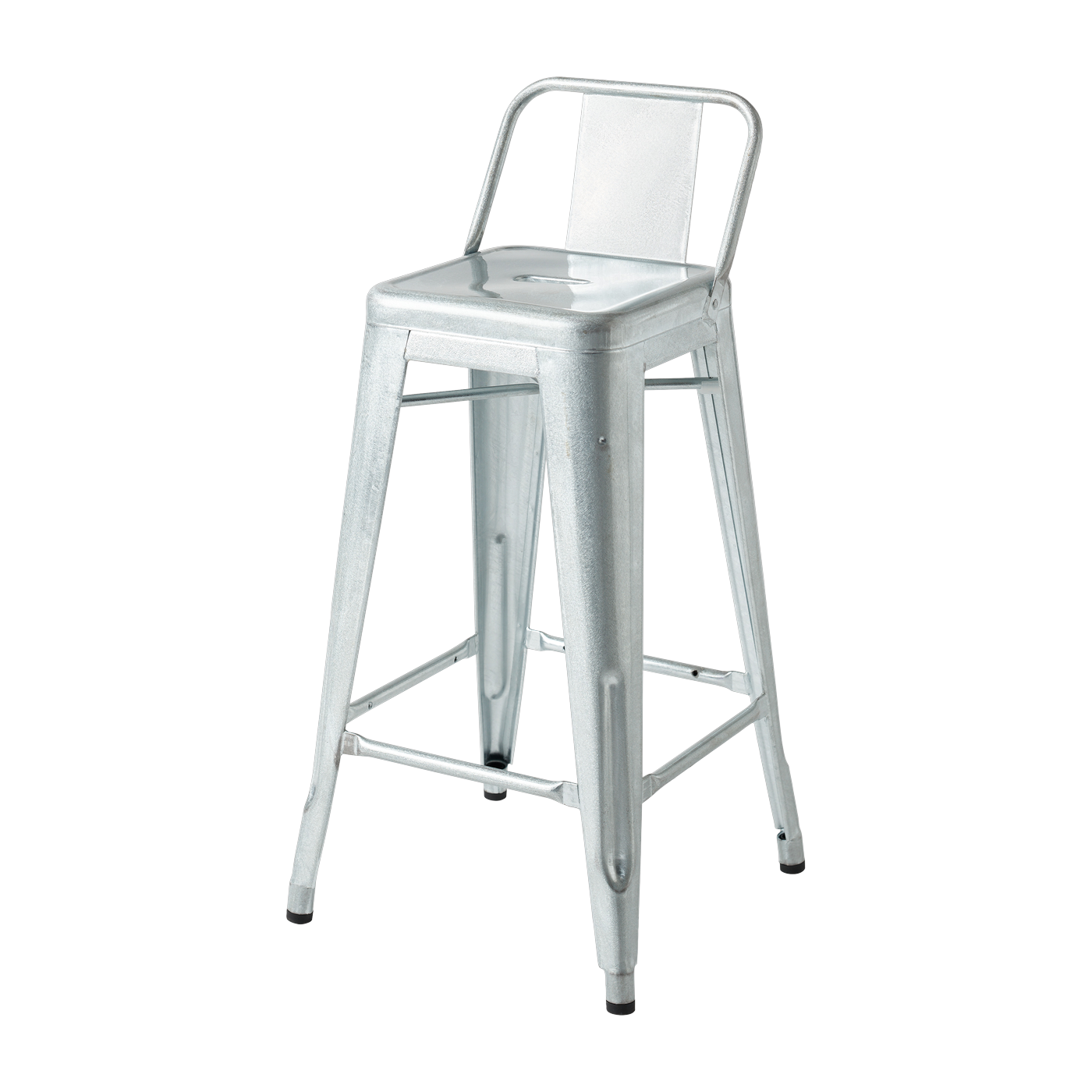 Galvanized steel garden bar chair 65cm HPD 65 - Tolix
