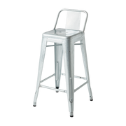 Chaise de bar de jardin en acier galvanisé 65cm HPD 65 - Tolix