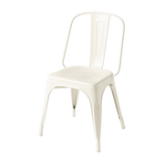 Sedia AC in acciaio bianco perla - Tolix