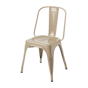 Sedia AC in acciaio grigio-beige - Tolix