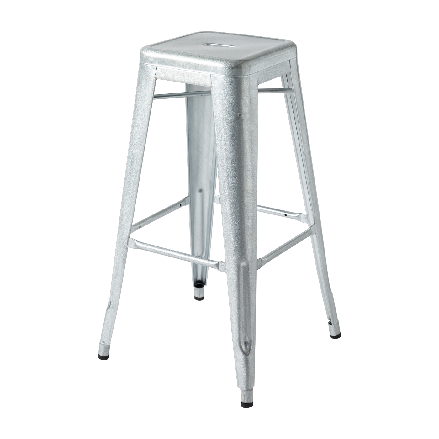 Galvanized steel garden bar stool 75cm H75 - Tolix