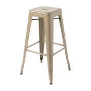 Sgabello da giardino in acciaio grigio-beige 75 cm H75 - Tolix