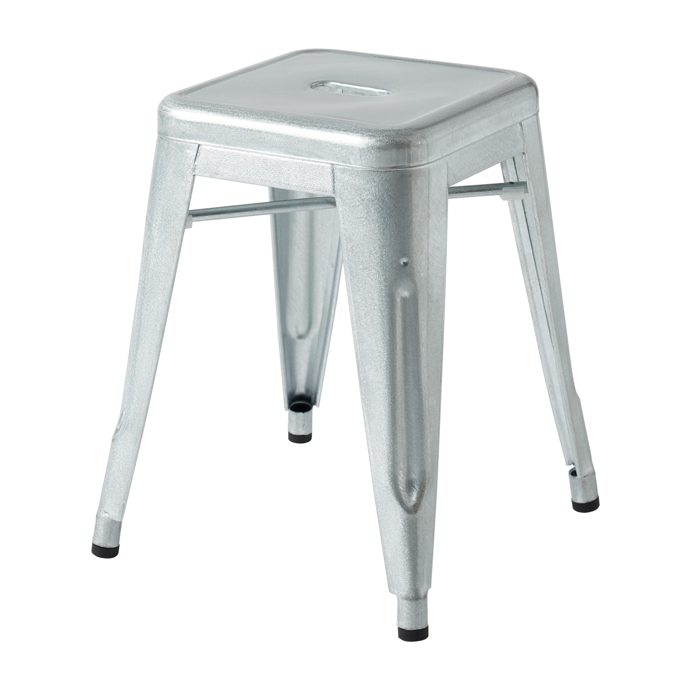 Tabouret de jardin en acier galvanisé 45cm H45 - Tolix