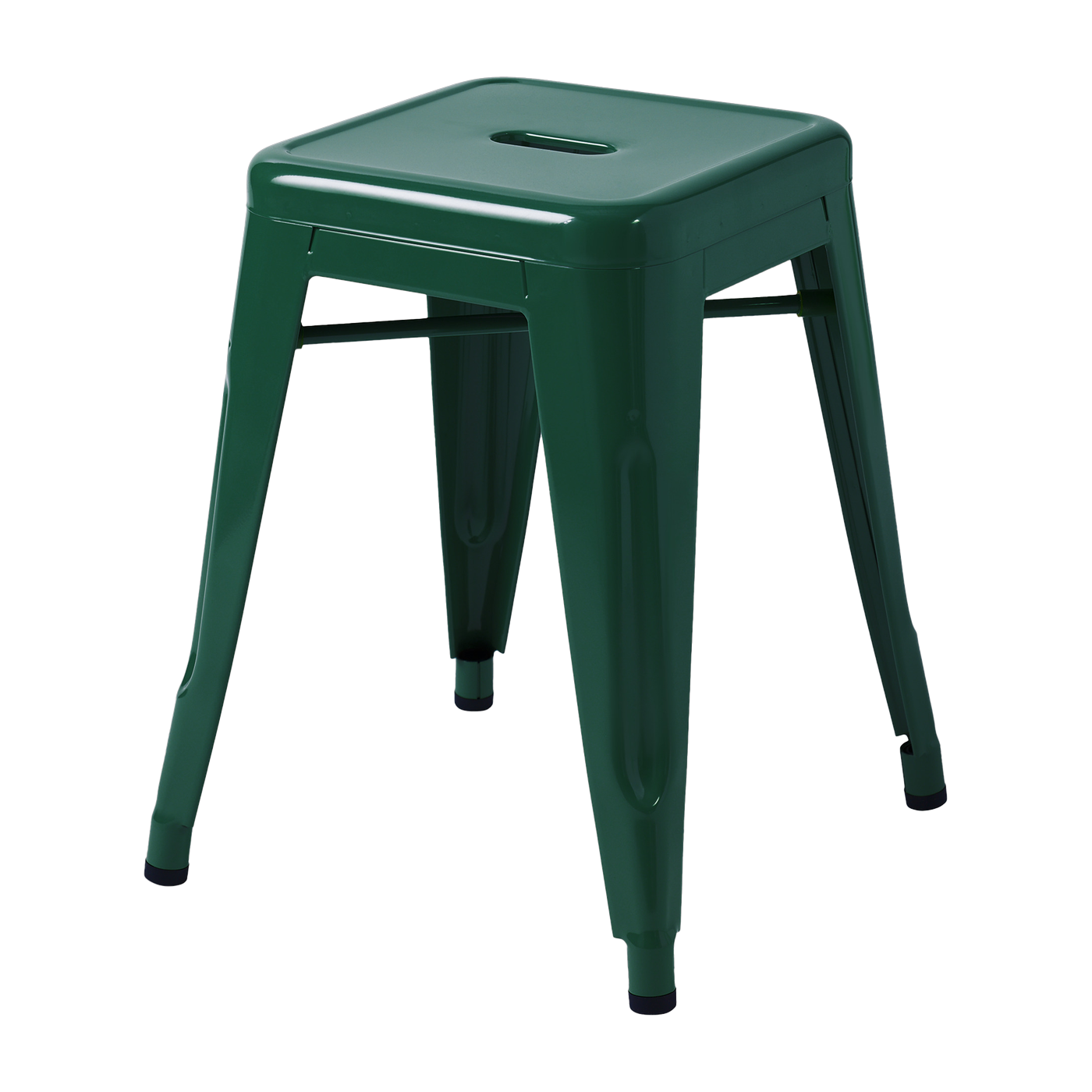 Tabouret de jardin en acier vert mousse 45cm H45 - Tolix