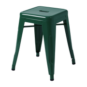 Tabouret de jardin en acier vert mousse 45cm H45 - Tolix