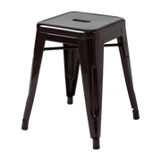 Brown-black steel stool 45cm - Tolix