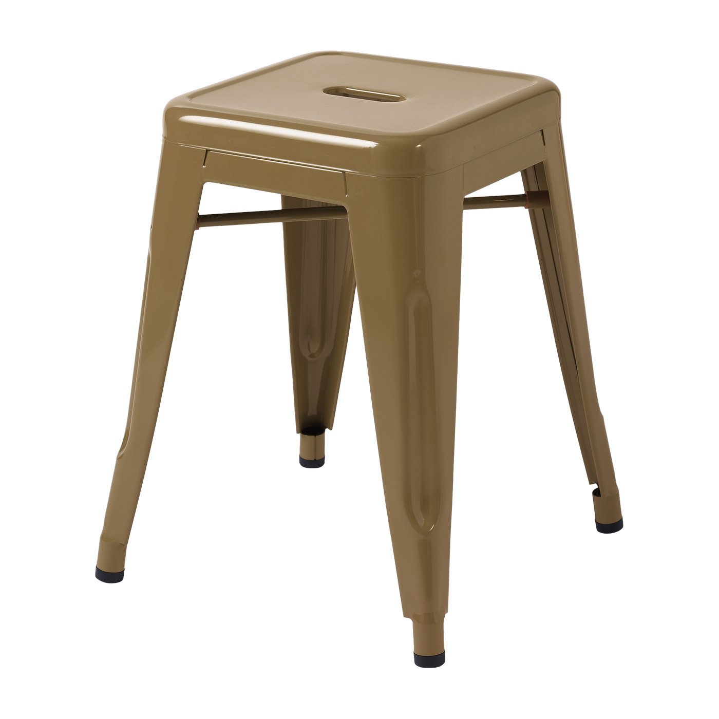 Tabouret en acier brun vert 45cm - Tolix
