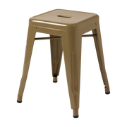 Brown-green steel stool 45cm - Tolix