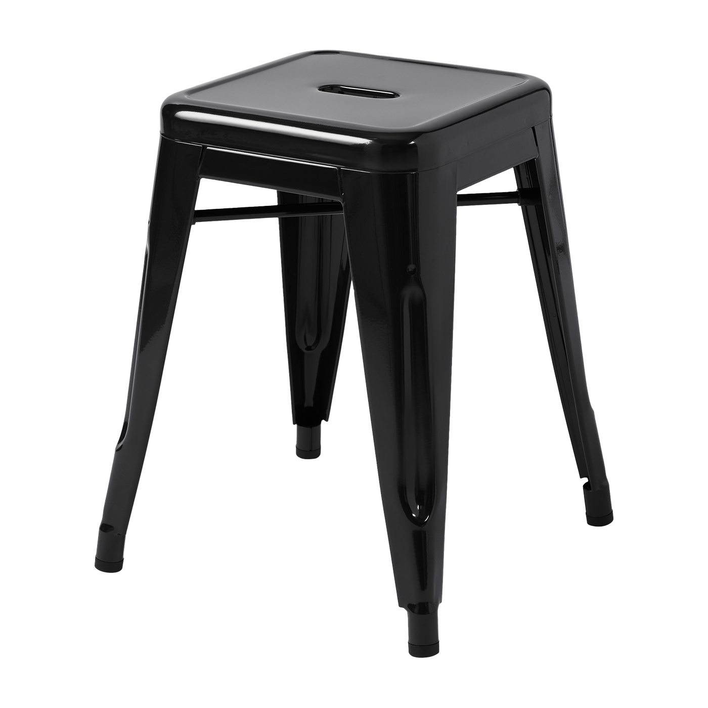 Tabouret en acier noir foncé 45cm - Tolix