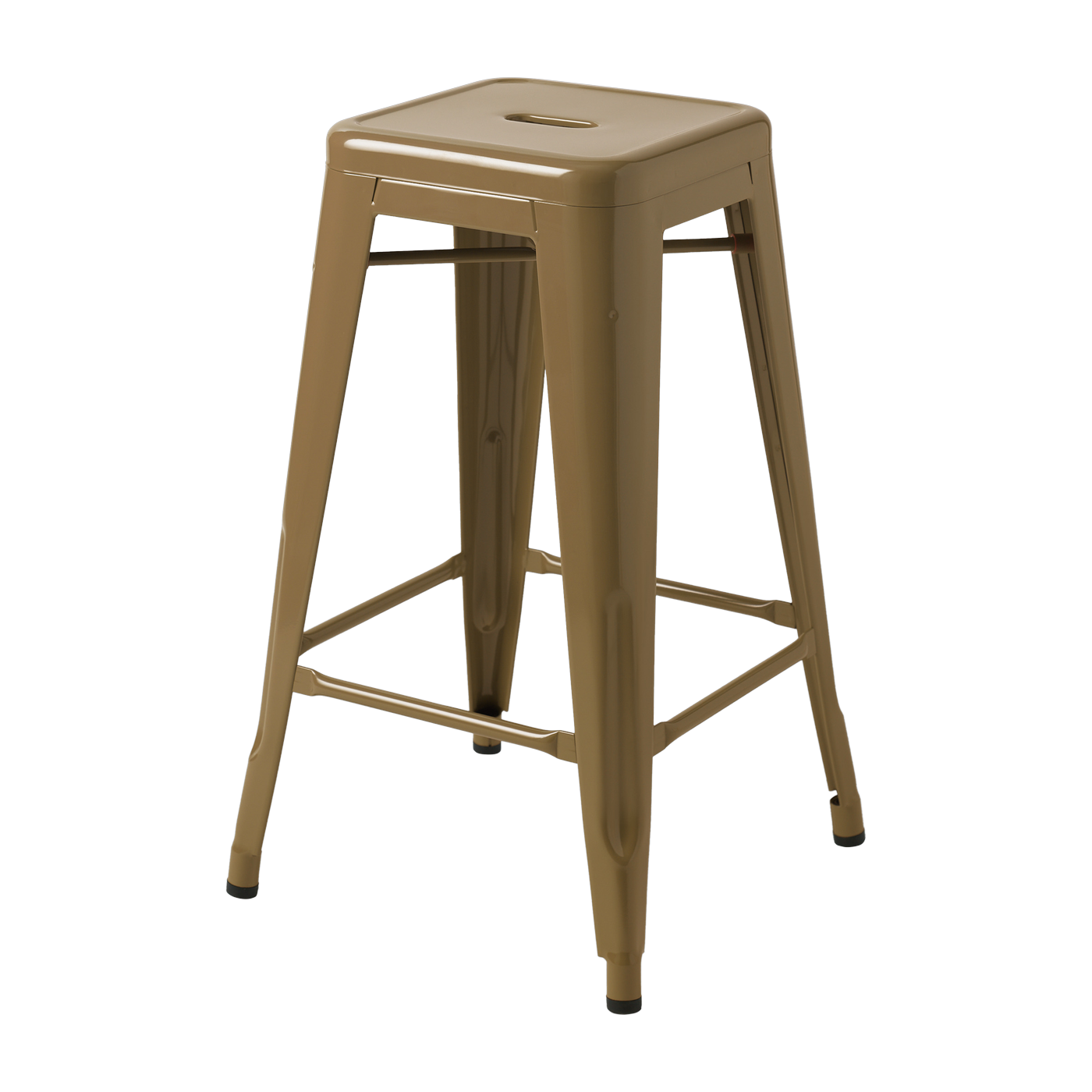 Tabouret en acier brun vert 65cm - Tolix