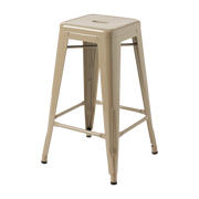 Tabouret en acier gris beige 65cm - Tolix