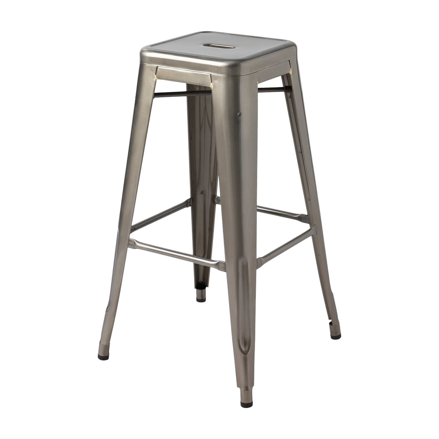 Tabouret en acier brut vernis 75cm - Tolix