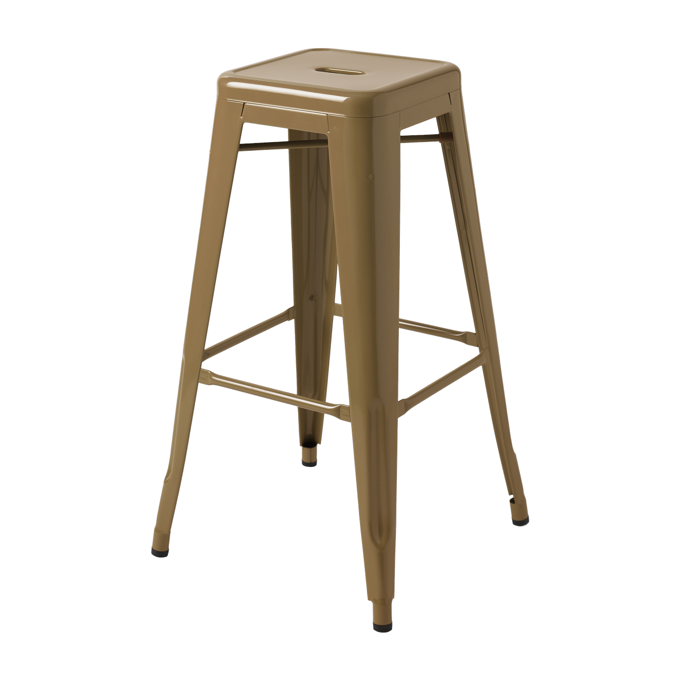 Tabouret en acier brun vert 75cm - Tolix