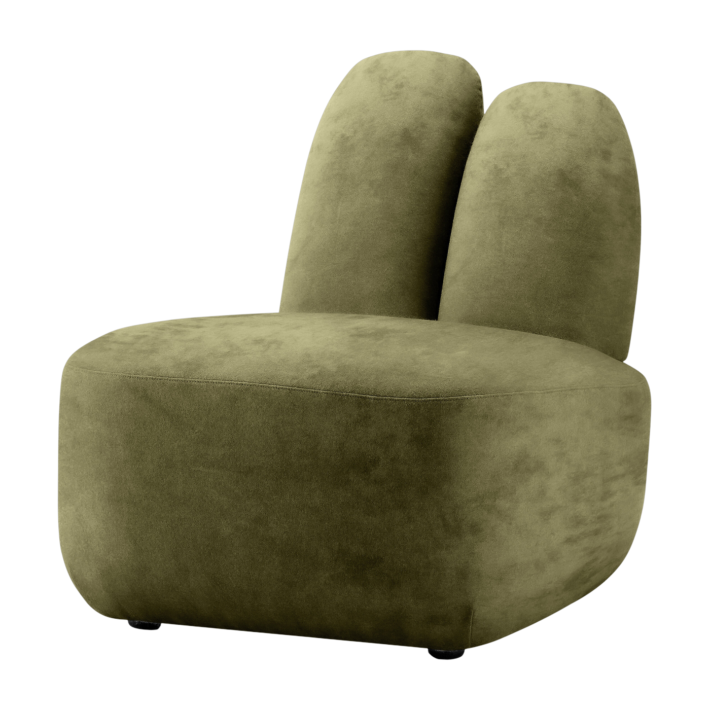 Armchair in textum avelina velvet green 66x75x71cm Bunny - EMKO