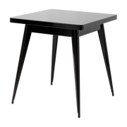 Rectangular table in dark black steel 70x70cm 55 - Tolix