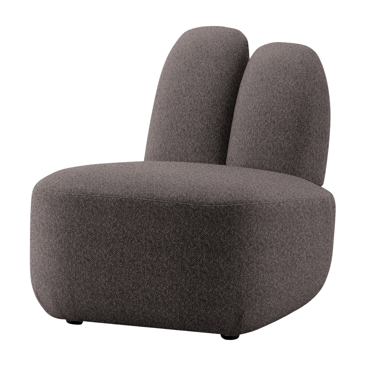 Sessel aus Stoff symphony mills copenhagen dunkelgrau 66x75x71cm Bunny - -. EMKO
