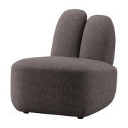 Sessel aus Stoff symphony mills copenhagen dunkelgrau 66x75x71cm Bunny - -. EMKO