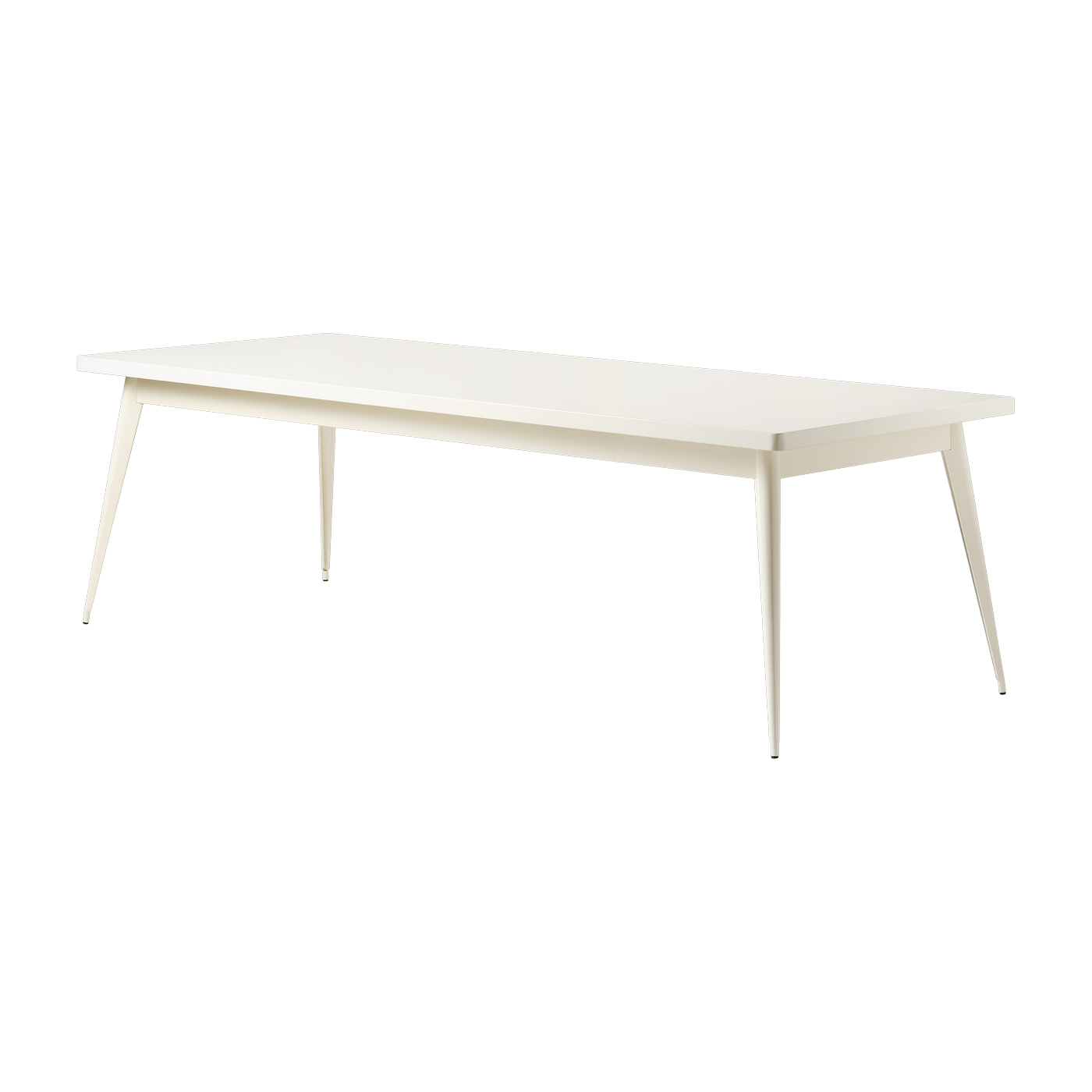 Tavolo rettangolare in acciaio bianco perlato 240x100cm 55 - - Prezzo Tolix