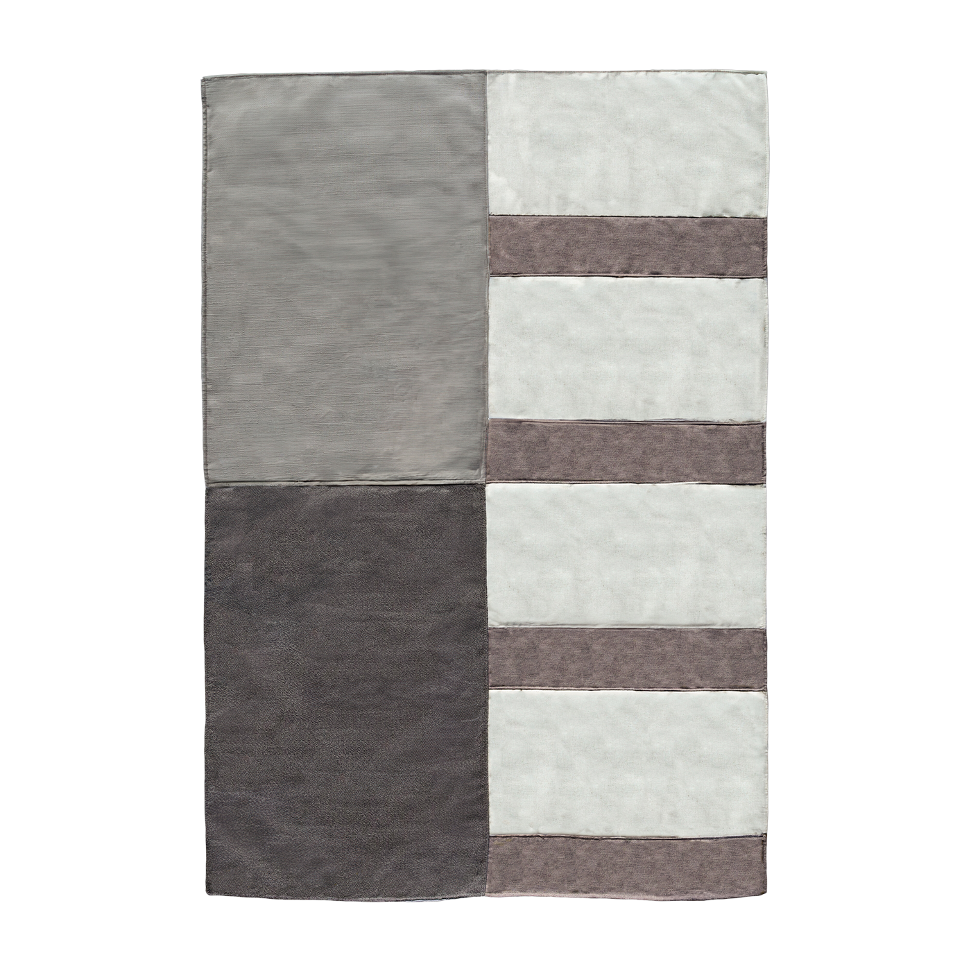 Manta textil reciclada marrón 195x140cm Klod - EMKO