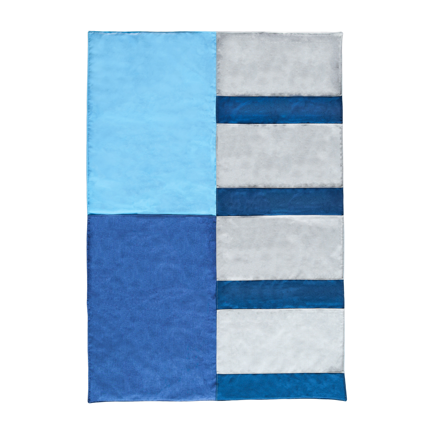Manta textil reciclada azul 195x140cm Klod - EMKO