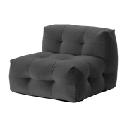 Sessel mit Stoffbezug textum avelina dunkelgrau 105cm Not-A-Sofa -. EMKO