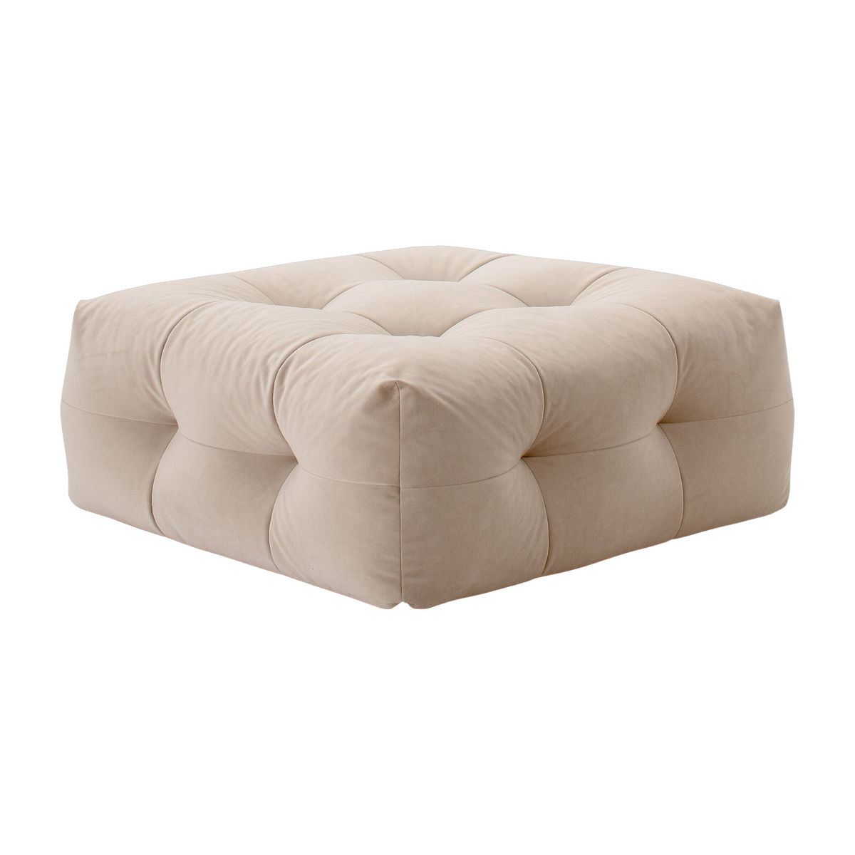 Pouf en tissu textum avelina beige 105x48cm Not-A-Sofa - EMKO