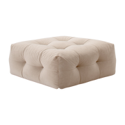 Pouf en tissu textum avelina beige 105x48cm Not-A-Sofa - EMKO