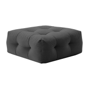 Hocker aus Stoff textum avelina dunkelgrau 105x48cm Not-A-Sofa -. EMKO