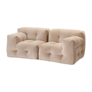 Divano a 2 posti in tessuto textum avelina beige 210cm Not-A-Sofa - EMKO