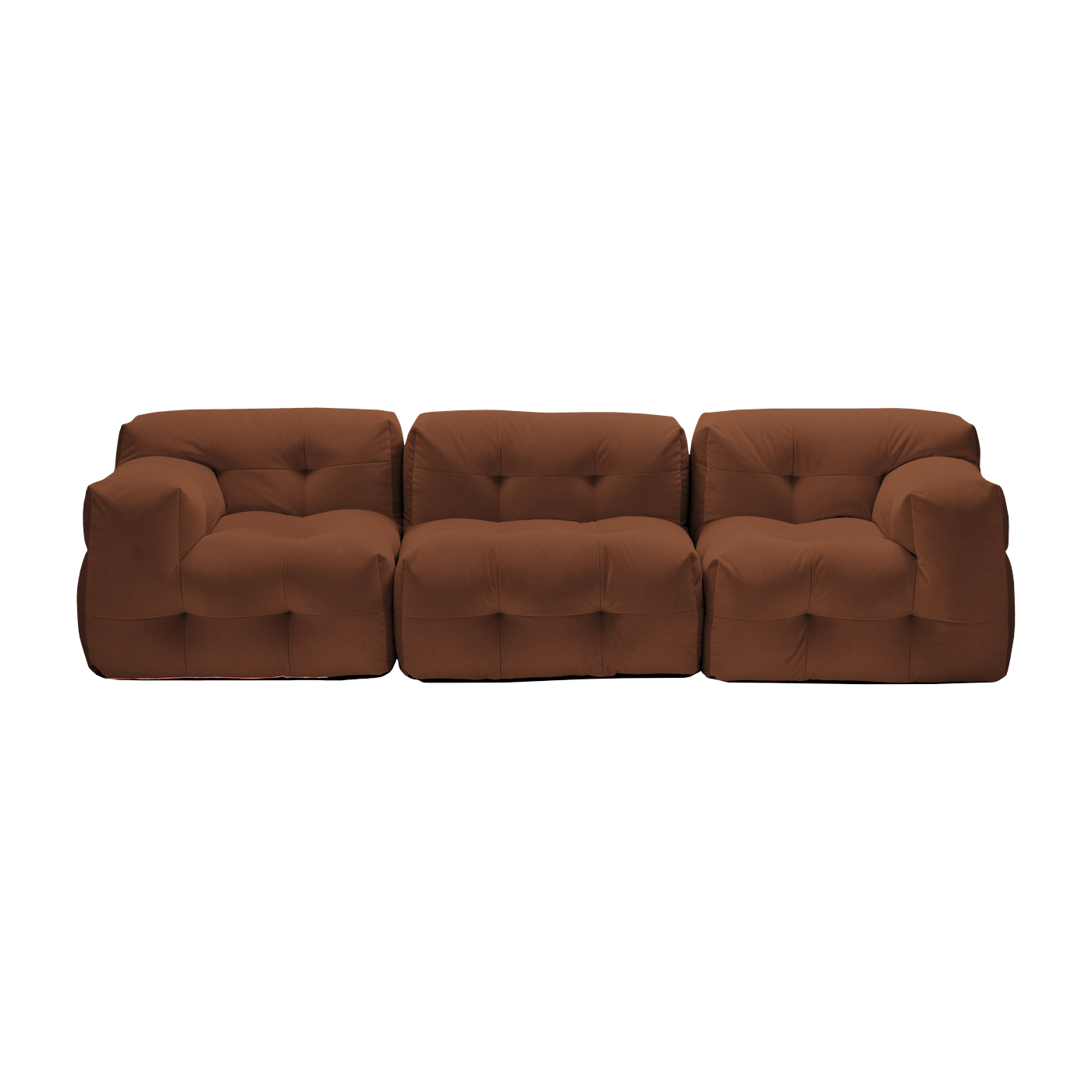 3-Sitzer-Sofa mit Stoffbezug textum avelina schokoladenbraun 315cm Not-A-Sofa -. EMKO