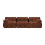 divano a 3 posti in tessuto textum avelina cioccolato 315cm Not-A-Sofa - EMKO