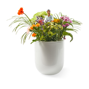 Vase Daydream white ceramic flower spade - Pols Potten