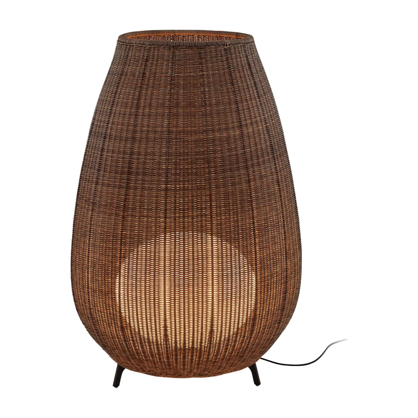 Lampe de sol led non dimmable aluminium brown 80x123cm Amphora 02 - Bover