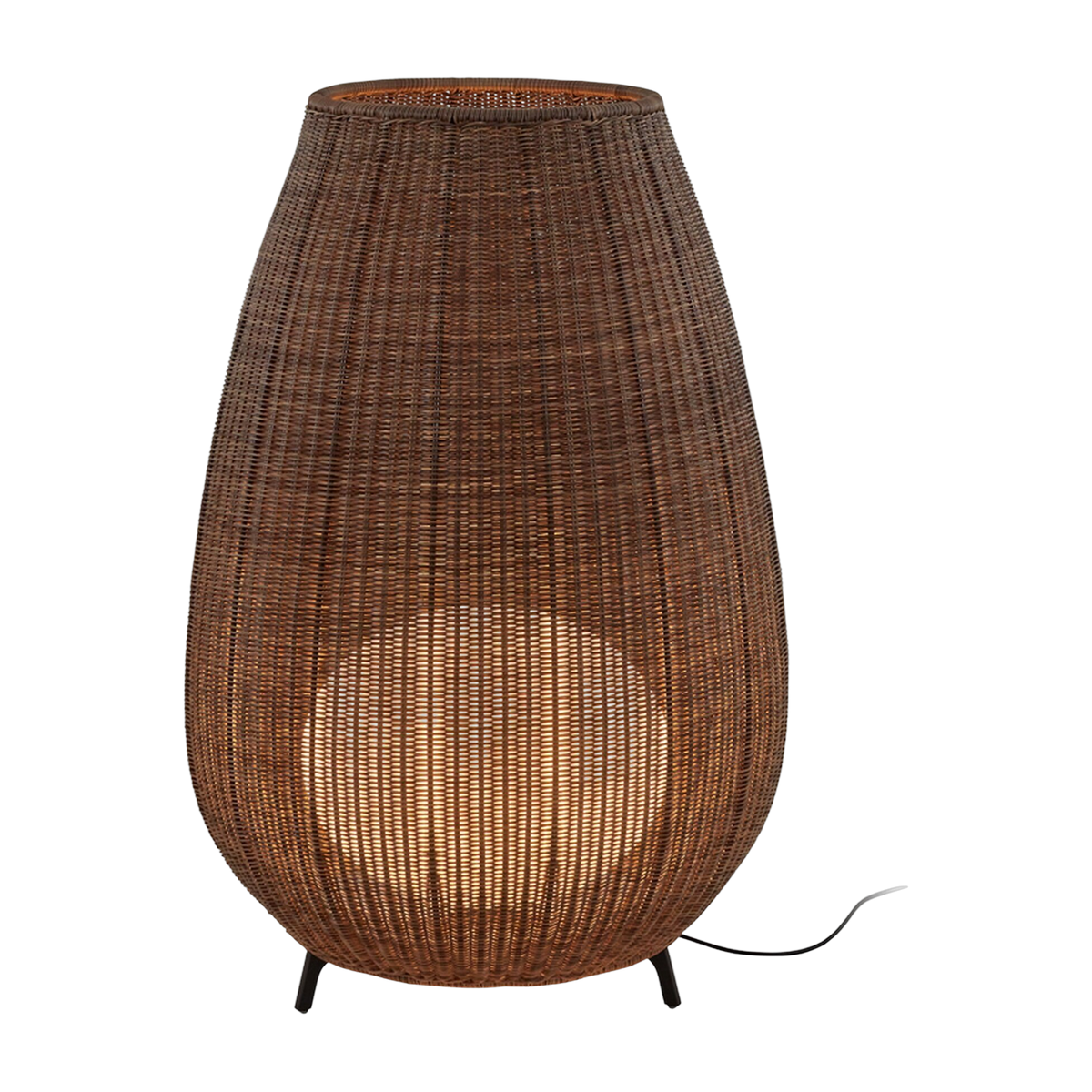 Lampe de sol led dimmable aluminium brown 80x123cm Amphora 02 - Bover
