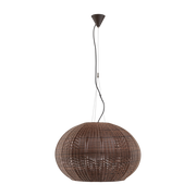 Suspension de jardin en aluminium graphite et abat-jour marron 72cm Garota S/02 - Bover