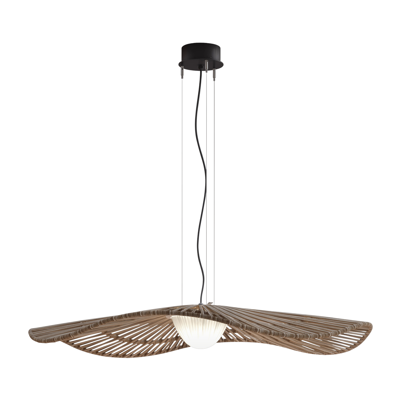 Suspension d'extérieur led triac dimmable en acier inoxydable marron 105cm Mediterrània - Bover